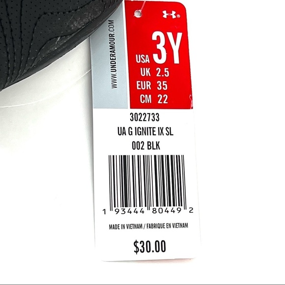 Under Armour Girl's Ignite IX Slides Slipper- 3Y - Picture 7 of 7